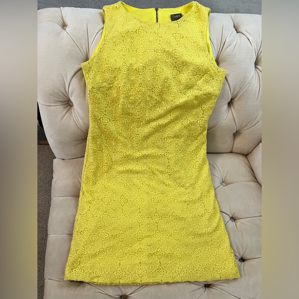Taylor Dresses Lemon Shift Dress